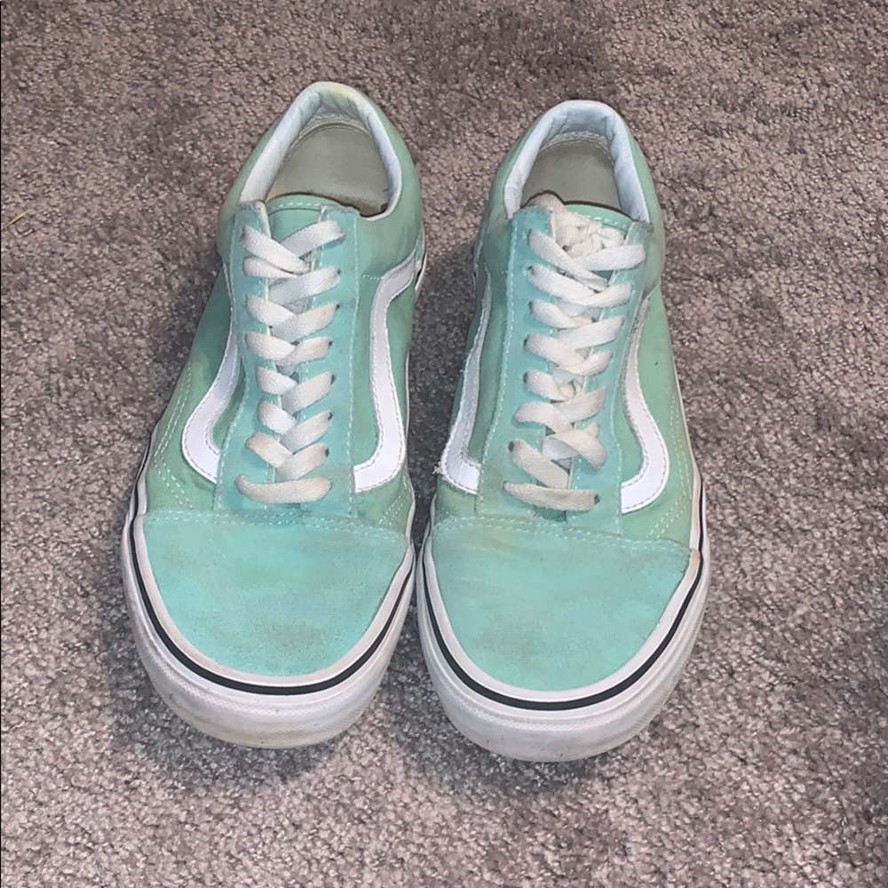 Teal suede vans
